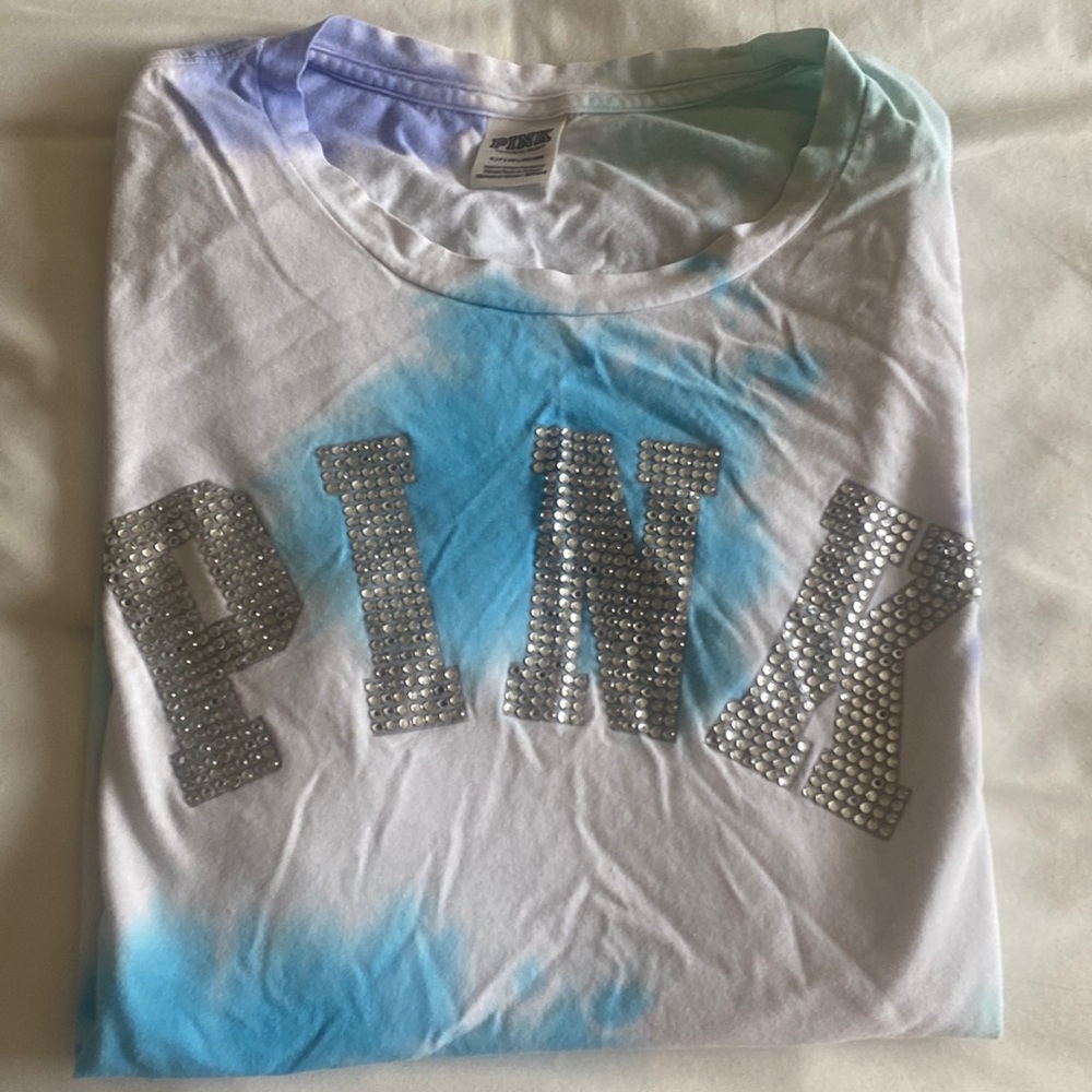 Vs pink rhinestone t-shirt